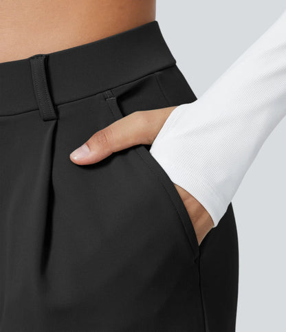 Pantalón de corte recto elástico y suave al tacto
