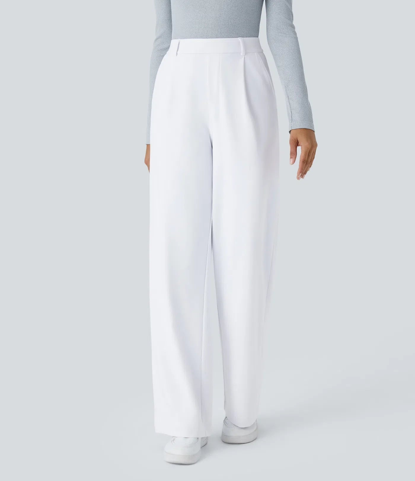 Pantalón de corte recto elástico y suave al tacto