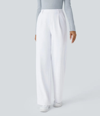 Pantalón de corte recto elástico y suave al tacto